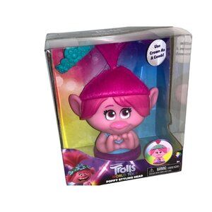 Trolls World Tour Poppy Styling Head New 2019 Dreamworks Hair Comb Crown